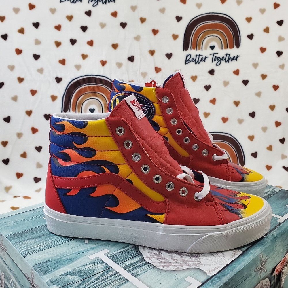 Vans Racer Red True Blue Sk8-HI - Picture 10 of 16
